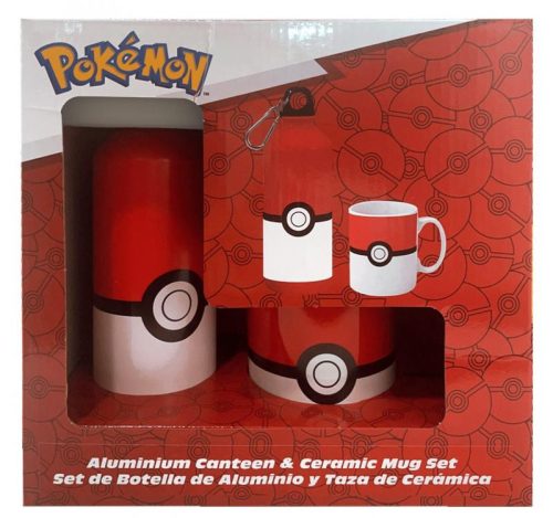 Pokémon ajándék szett: kulacs és bögre - Pokélabda