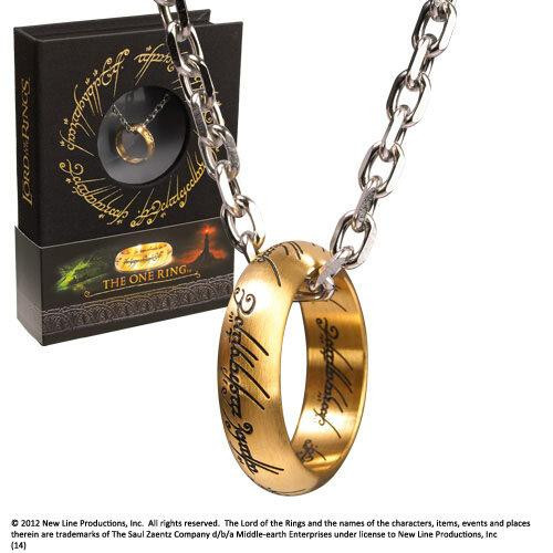 A Gyűrűk Ura (The Lord of the Rings)  - Az Egy Gyűrű (rozsdamentes acél láncszemmel)
