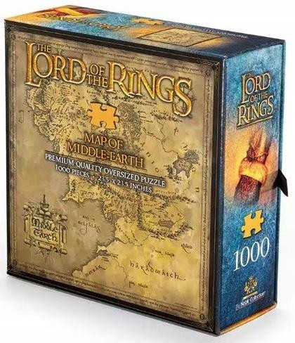 A Gyűrűk Ura (The Lord of the Rings)  Középfölde térképe (1000 elem)