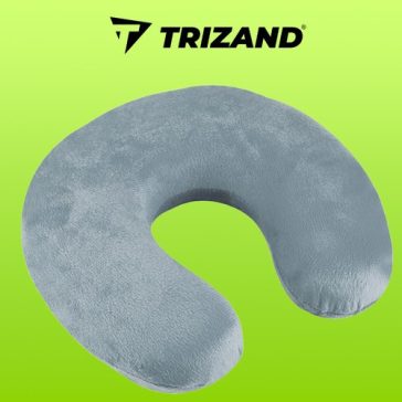 Utazópárna memóriahabbal – szürke, Trizand