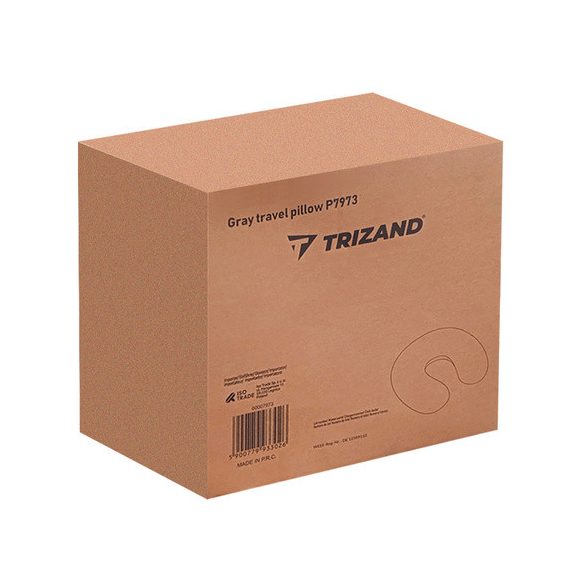 Utazópárna memóriahabbal – szürke, Trizand Utazópárna memóriahabbal – szürke, Trizand