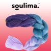 Szintetikus hajfonat – Ombre kék/lila, Soulima
