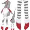 Szürke ülő gnóm – 50 cm karácsonyi dekoráció, Ruhhy