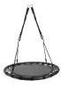 Gyermek és felnőtt hinta – Gólyafészek típus, 100 cm, fekete, 150 kg teherbírással, Iso Trade
