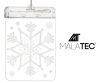 LED-es 3D üvegmatrica – hópehely mintával, Malatec