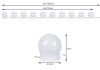 LED Tükör- és Fésülködőasztal Lámpák – 10 db, Izoxis