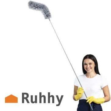   Teleszkópos portörlő két cserélhető fejjel – 250 cm-ig nyújtható, Ruhhy