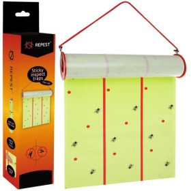   10 méteres rovarfogó ragasztópapír – ipari és háztartási használatra, Repest