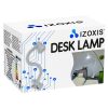 Asztali lámpa fém csipesszel és talppal – fehér, Izoxis