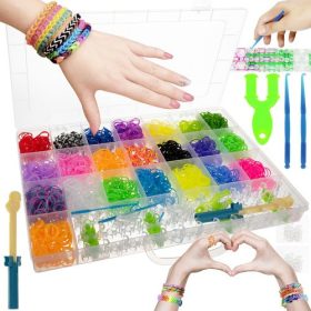 DIY karkötőkészítő gumik szett szövőkerettel, Kruzzel