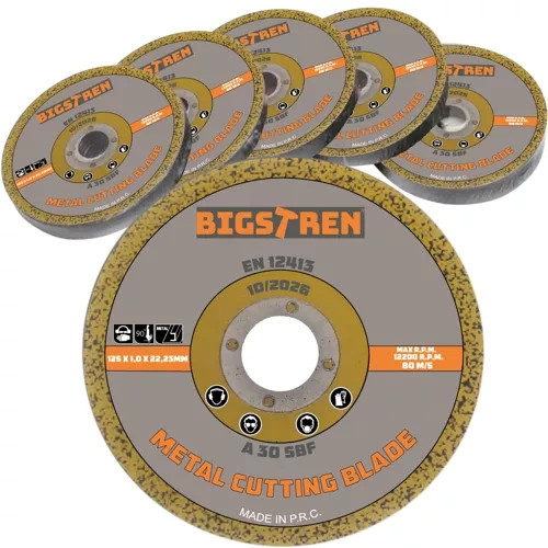 Fémvágó korong készlet – 50 db, 125 mm, Bigstreen