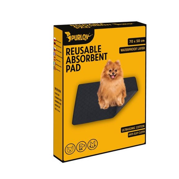 Mosható higiéniai alátét kutyáknak – 70×50 cm, Purlov Mosható higiéniai alátét kutyáknak – 70×50 cm, Purlov