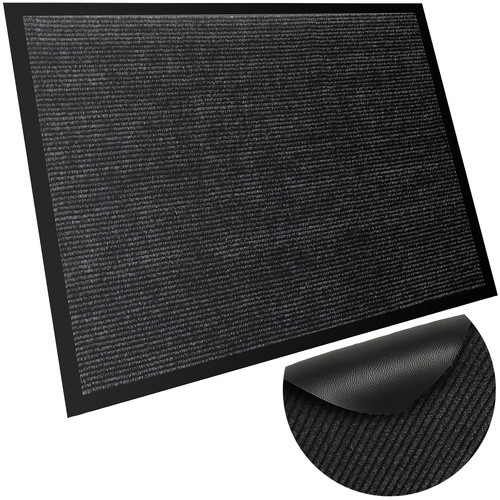 Csúszásmentes Bejárati Lábtörlő – 60×90 cm, fekete-szürke, Ruhhy