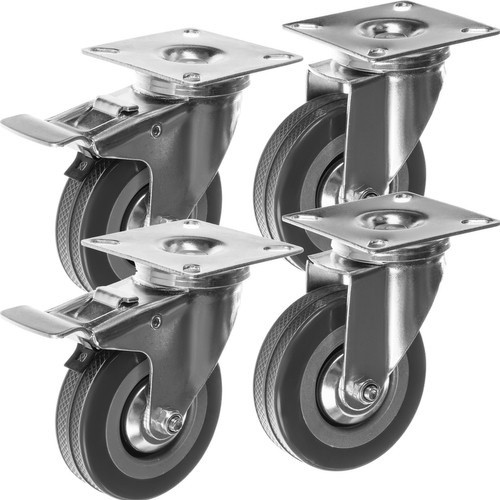 Forgó ipari görgők fékkel – 4 darabos készlet, Malatec
