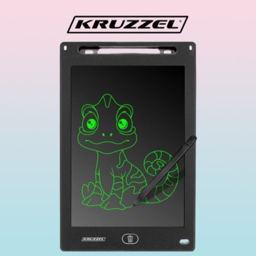XXL fekete rajztábla - 12, íráshoz és rajzoláshoz, Kruzzel