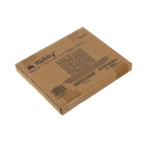 Fa karácsonyi függődísz szett – 30 db, piros, Ruhhy Fa karácsonyi függődísz szett – 30 db, piros, Ruhhy