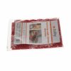 Karácsonyi asztali terítő piros alapon hópelyhes mintával – 185×35 cm, Ruhhy