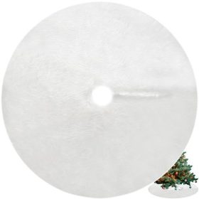  Karácsonyfa alátét szőnyeg – 150 cm, fehér műszőrme, Ruhhy