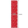 Karácsonyi asztali futó piros, fehér hópelyhes mintával – 150×35 cm, Ruhhy