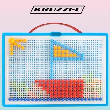 Gombapuzzle mozaik – 296 darabos kreatív készlet bőröndben, Iso Trade