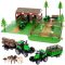 Farm állatokkal és 2 farm járművel – 102 részes készlet, Kruzzel