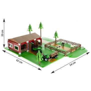 Farm állatokkal és 2 farm járművel – 102 részes készlet, Kruzzel