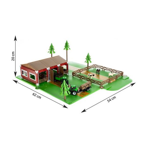 Farm állatokkal és 2 farm járművel – 102 részes készlet, Kruzzel Farm állatokkal és 2 farm járművel – 102 részes készlet, Kruzzel