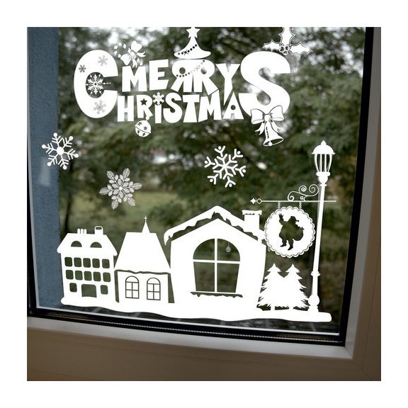 Karácsonyi ablakmatricák / üveg dekorációk, Ruhhy