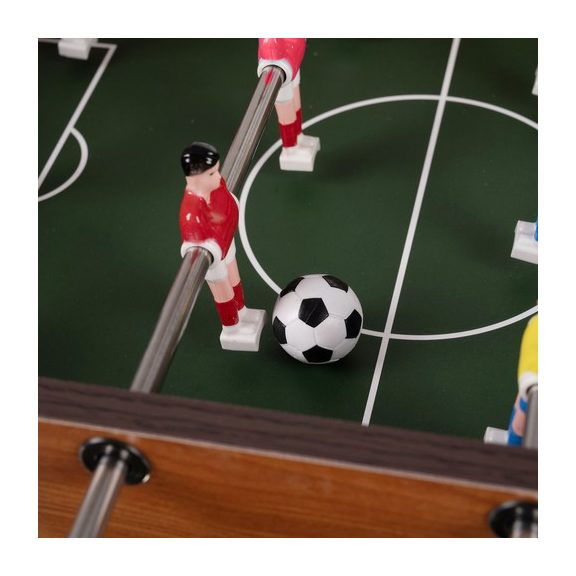 Mini csocsó asztal – fa asztali foci 12 játékossal és 2 labdával, Kruzzel