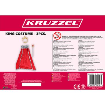 Király jelmez – 3 részes szett, Kruzzel