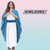 Mária jelmez gyermekeknek – kék-fehér köntös és fátyol, Kruzzel