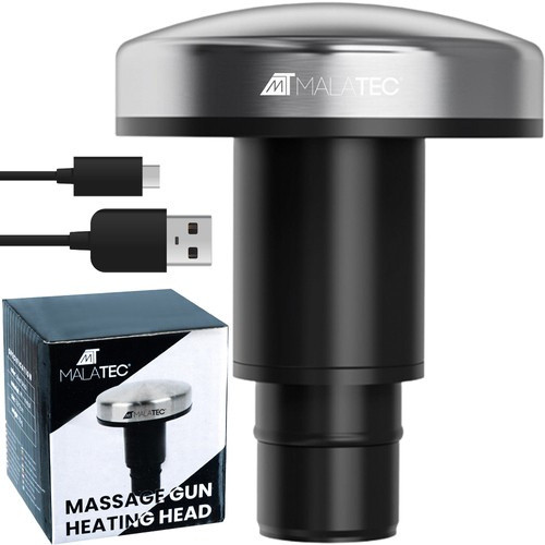 Melegítő masszázsfej – 3 hőfokozattal, USB-C töltéssel, Malatec