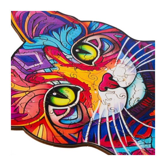 Fa puzzle – Cica mintás, Kruzzel Fa puzzle – Cica mintás, Kruzzel