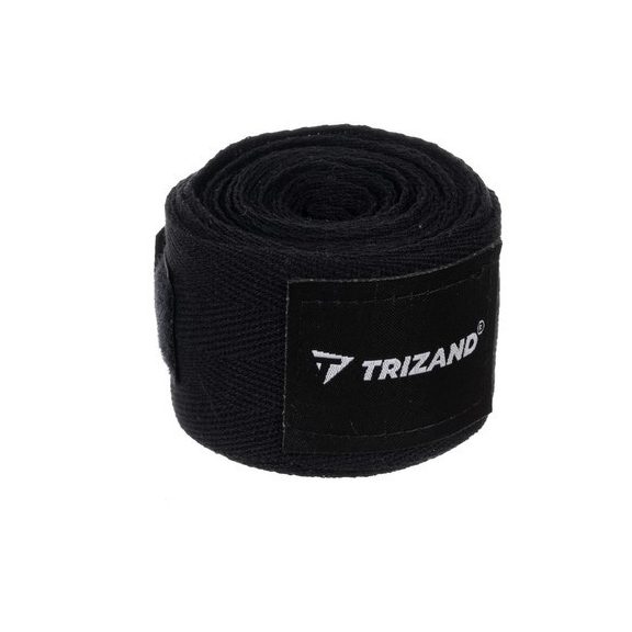 Box bandázs, 2 db, 4 m hosszú, fekete – tépőzáras, pamut, Trizand Box bandázs, 2 db, 4 m hosszú, fekete – tépőzáras, pamut, Trizand
