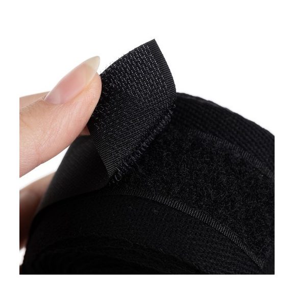 Box bandázs, 2 db, 4 m hosszú, fekete – tépőzáras, pamut, Trizand Box bandázs, 2 db, 4 m hosszú, fekete – tépőzáras, pamut, Trizand