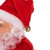 Dobon játszó és éneklő Mikulás figura – 30 cm, Ruhhy