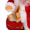 Dobon játszó és éneklő Mikulás figura – 30 cm, Ruhhy