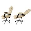 Irodai szék lábtartóval – bézs, Malatec