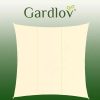 Napvitorla 3.6x3.6m – vízálló kerti árnyékoló, bézs színű, Gardlov