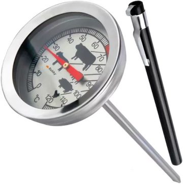 Analóg hús- és füstölő hőmérő 0–120 °C-ig, Ruhhy