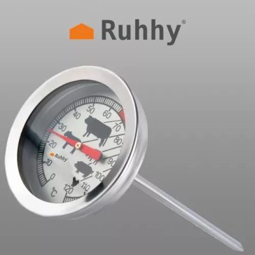 Analóg hús- és füstölő hőmérő 0–120 °C-ig, Ruhhy