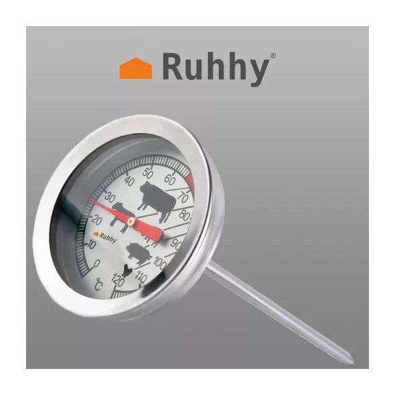 Analóg hús- és füstölő hőmérő 0–120 °C-ig, Ruhhy Analóg hús- és füstölő hőmérő 0–120 °C-ig, Ruhhy