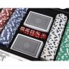 Poker készlet 300 zsetonnal alumínium tokban – teljes szett Texas Hold’emhez és kaszinóélmény otthonra, Malatec