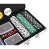 Poker készlet 300 zsetonnal alumínium tokban – teljes szett Texas Hold’emhez és kaszinóélmény otthonra, Malatec