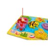 „Halacskás” mágneses horgász puzzle – 10 részes, fa játék gyerekeknek, Kruzzel