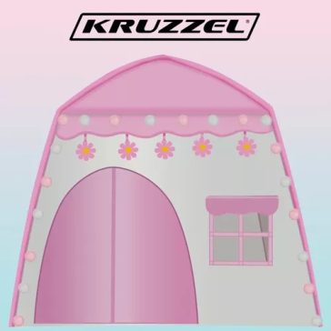 Gyerek sátor ház fényfüzérrel, Kruzzel