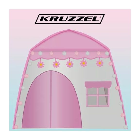 Gyerek sátor ház fényfüzérrel, Kruzzel