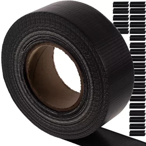Kerítésszalag 4,75 cm × 35 m, 450 g/m² + 25 db rögzítő kapocs, antracit, Gardlov