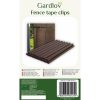Kerítés szalag rögzítő kapcsok – 20 db, barna szín, Gardlov