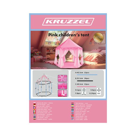 Gyereksátor rózsaszín kastély, Kruzzel
